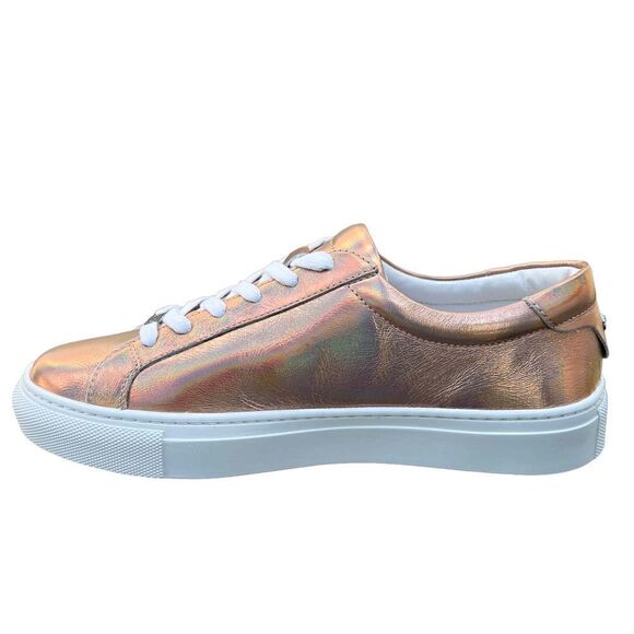 J/Slide NYC Rose Gold Met Leather Women’s Shoes - Picture 12 of 14